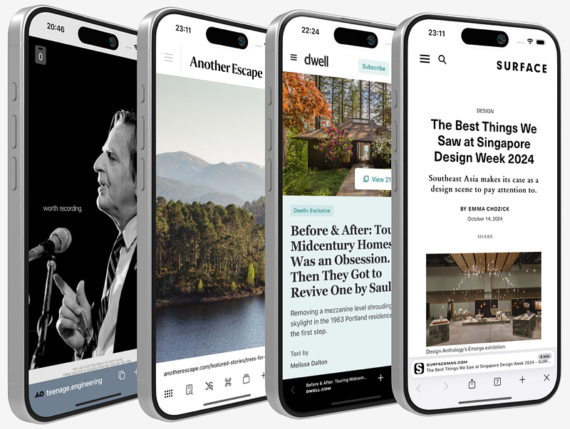 Views of the Quiche web browser